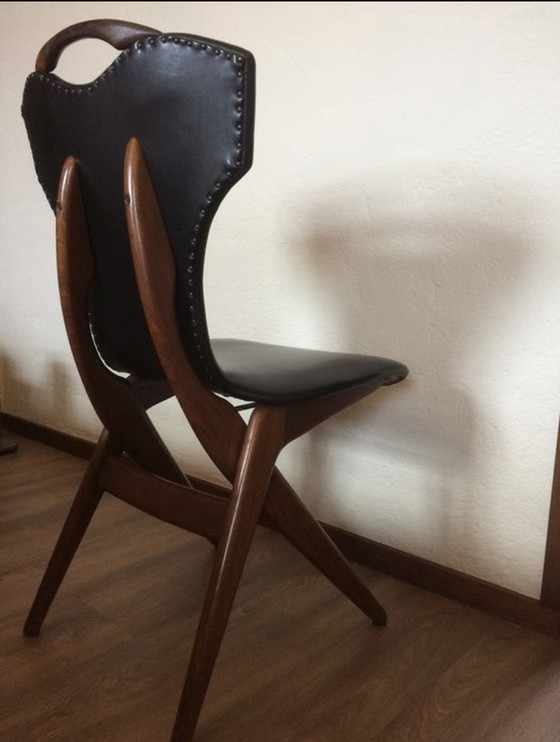 Image 1 of 4x Chaise à ciseaux Louis van Teeffelen