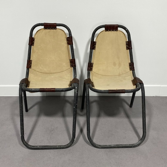 Image 1 of 2x iron tube chairs