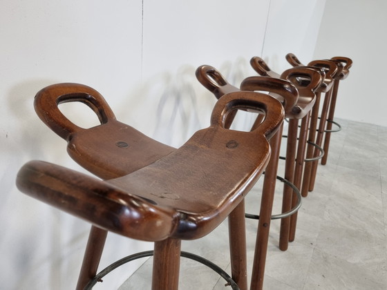 Image 1 of Mid century brutalist bar stools, 1960s