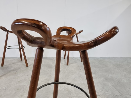 Image 1 of Mid century brutalist bar stools, 1960s