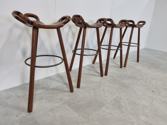 Image 1 of Mid century brutalist bar stools, 1960s