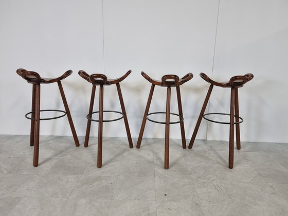 Image 1 of Mid century brutalist bar stools, 1960s