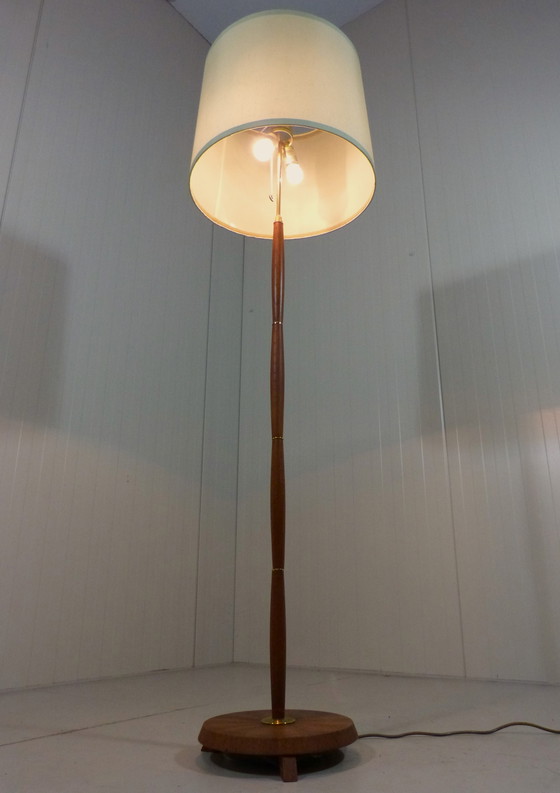 Image 1 of Mid century teak floor lamp Denmark 1960