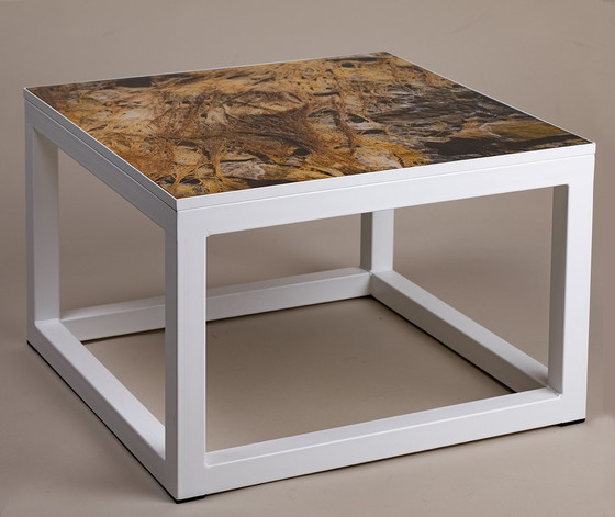 Image 1 of Unique table / side table with photo on acrylic