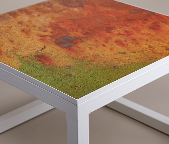 Image 1 of Unique table / side table with photo on acrylic