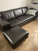 Leolux Antipode 2x3 seat + footstool