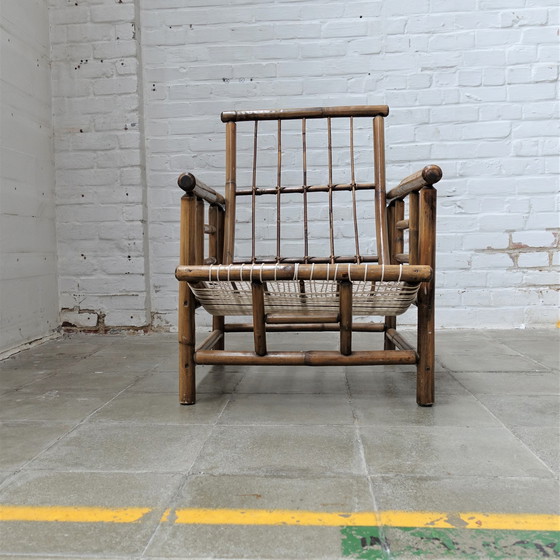 Image 1 of Chaise vintage en bambou français
