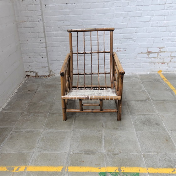 Image 1 of Chaise vintage en bambou français