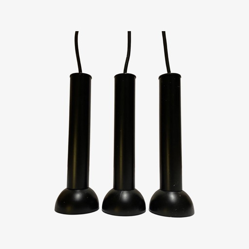 Set of 3 black pendants from the Danish company Lyfa