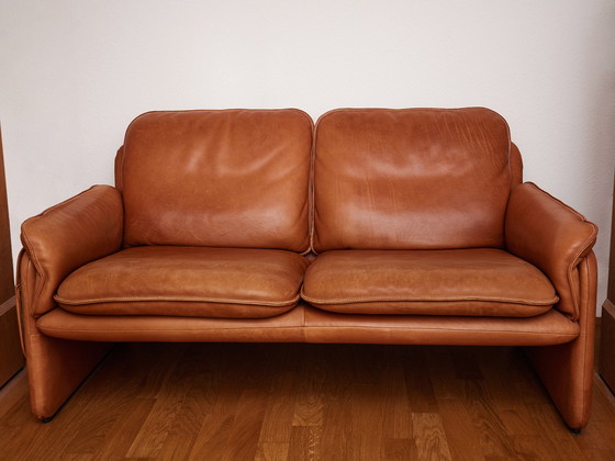 Image 1 of 2x De Sede DS 61 leather sofas cognac