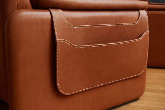 Image 1 of 2x De Sede DS 61 leather sofas cognac