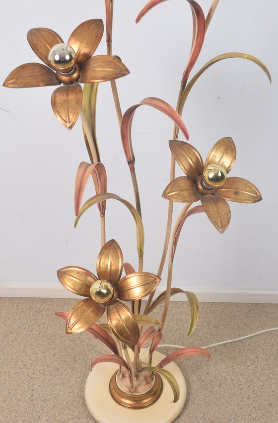 Image 1 of 70’s Flower floor light