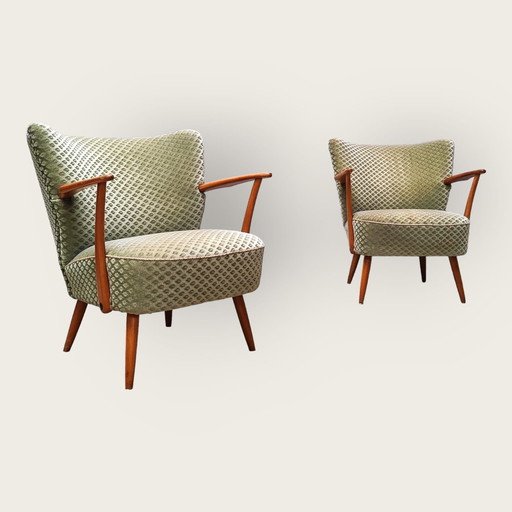 2x Mid Century armchairs