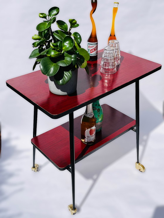 Image 1 of Chariot de bar-tv vintage en formica