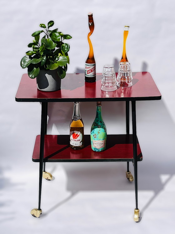 Image 1 of Chariot de bar-tv vintage en formica