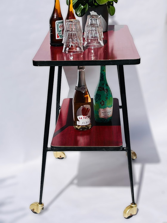 Image 1 of Chariot de bar-tv vintage en formica