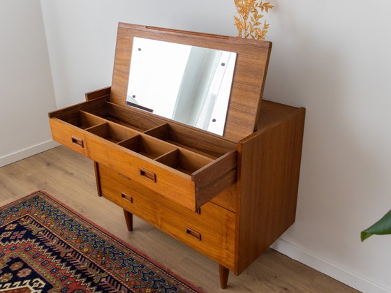 Image 1 of Commode danoise vintage avec miroir de courtoisie intégré