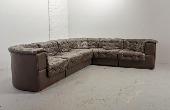 Image 1 of De Sede DS11 6 modular element sofa