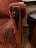2x Art Deco armchairs