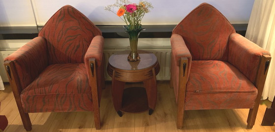 Image 1 of 2x Art Deco armchairs