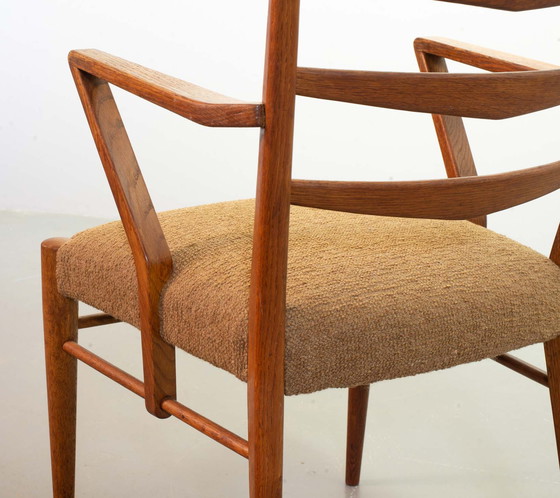 Image 1 of 2x Cees Braakman Wooden Ladder Arm Chairs