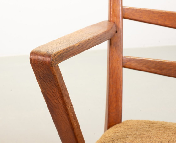 Image 1 of 2x Cees Braakman Wooden Ladder Arm Chairs