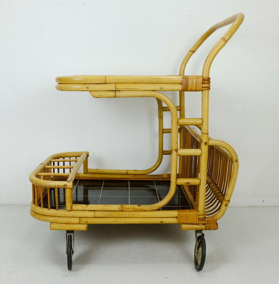 Image 1 of Mid century serving trolley