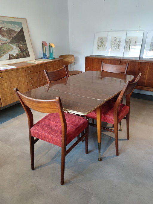 Table de salle à manger extensible vintage