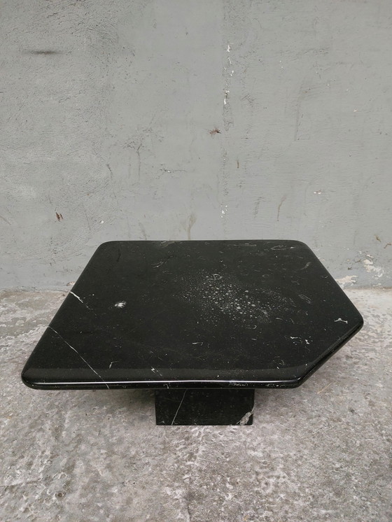 Image 1 of Black marble coffee table