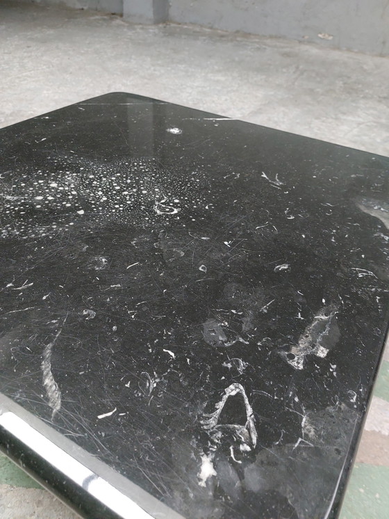 Image 1 of Black marble coffee table