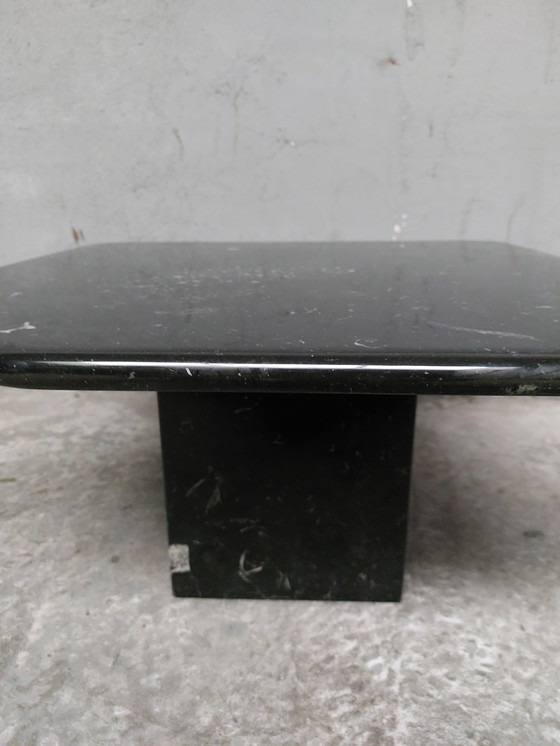 Image 1 of Black marble coffee table