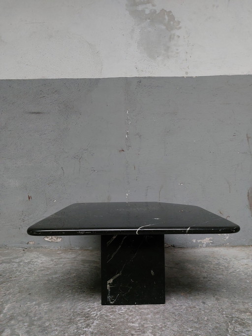 Black marble coffee table