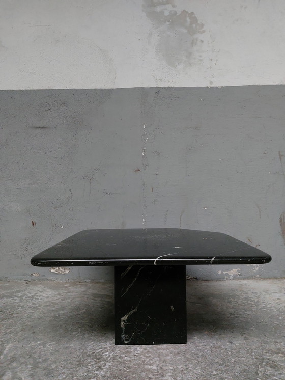 Image 1 of Black marble coffee table