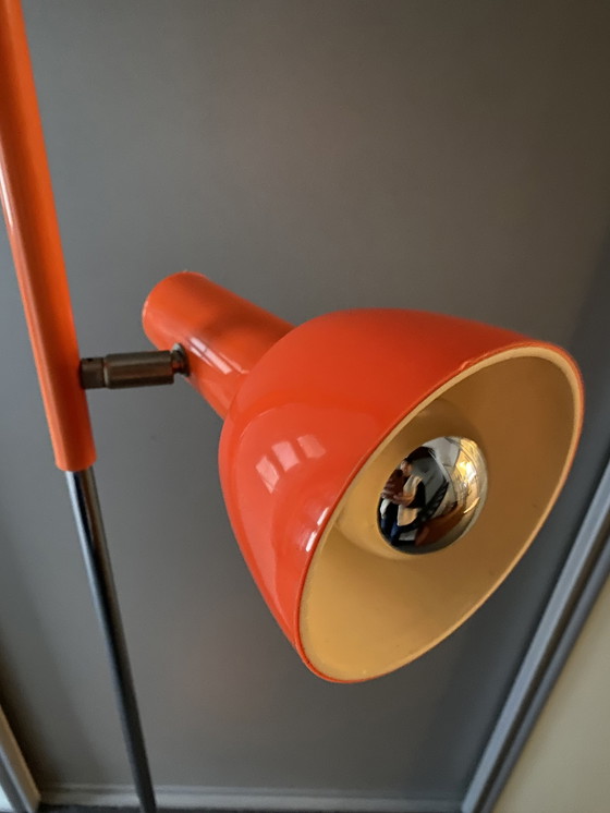 Image 1 of Space age orange floor lamp