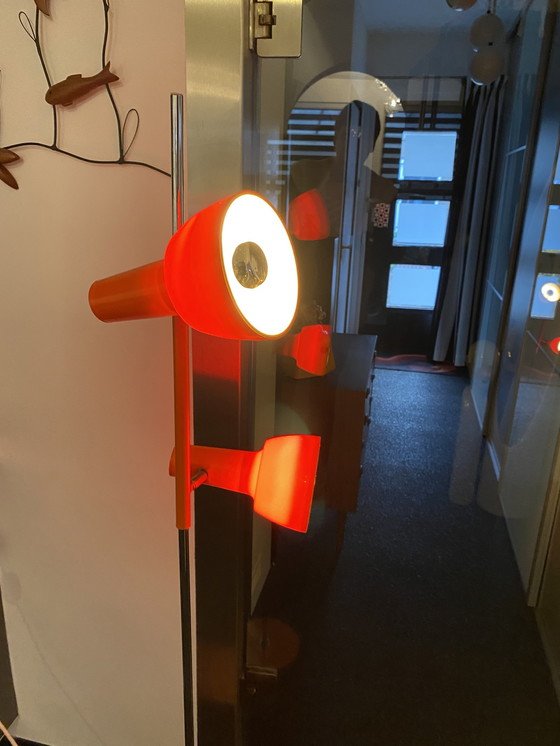 Image 1 of Space age orange floor lamp