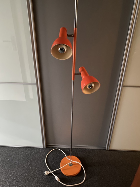 Image 1 of Space age orange floor lamp