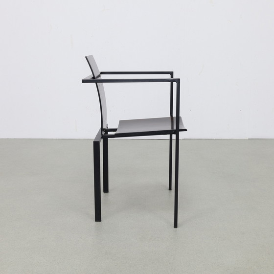 Image 1 of 4x Chaise de salle à manger postmoderne de Karl Friedrich Förster pour KFF, années 1980