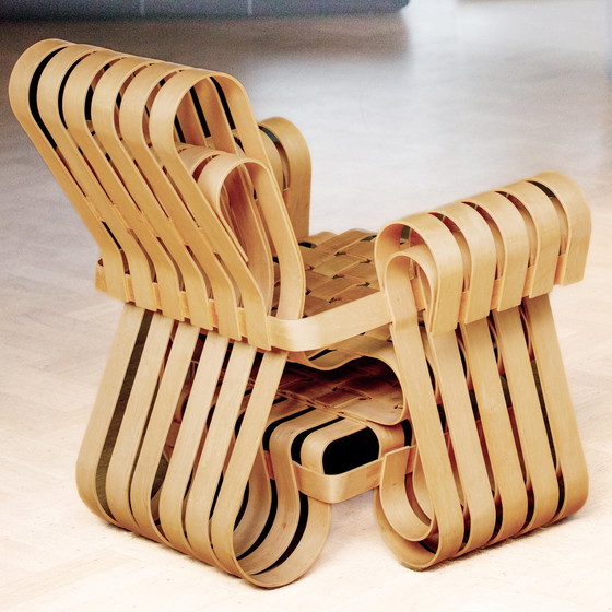 Image 1 of Knoll Power Play™ chair and ottoman by Frank Gehry