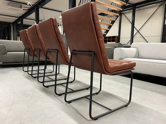 Image 1 of 4 Nieuw Gelderland 7854 S Dining room chairs brown leather