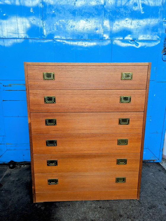 Image 1 of Cassettiera vintage in teak anni '60 