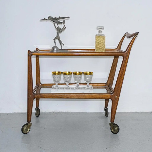 De Baggis italiaanse "Number 58" barwagen van Ico Parisi – bijzettafels, Wood, Italian Design (photo 2 of 5)