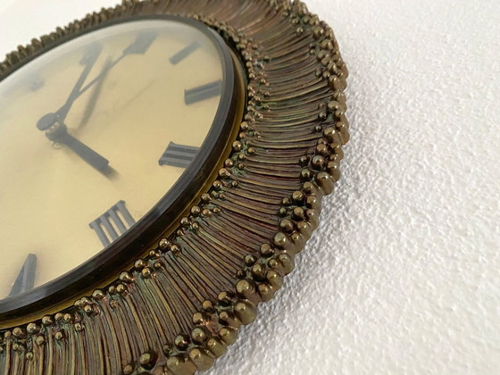 Image 1 of Orologio da parete brutalista d'epoca