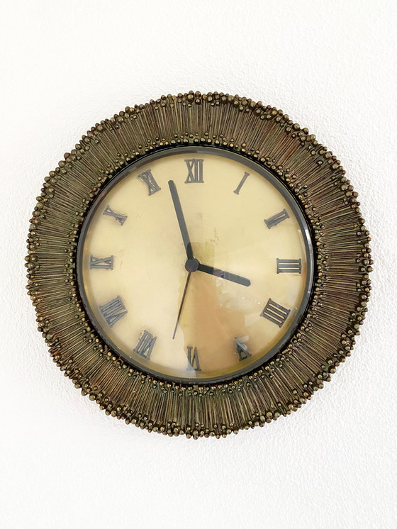 Image 1 of Orologio da parete brutalista d'epoca
