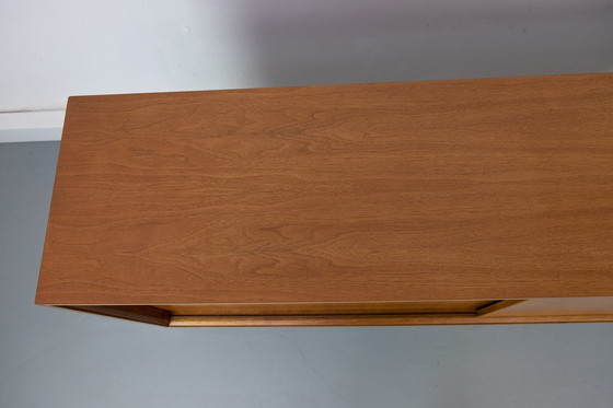 Image 1 of Vintage Walnut Sideboard with sliding doors, 1960s