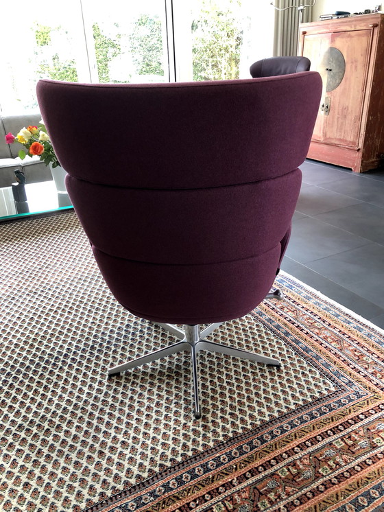 Image 1 of Hulshoff Design armchair and footstool