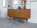 Vintage sideboard with wooden handles