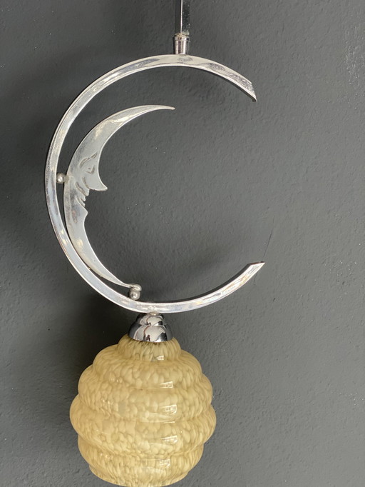 Art deco fantasy lamp 'Luna'