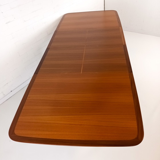 Image 1 of Table de salle à manger vintage extensible en teck