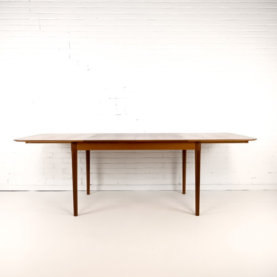 Image 1 of Table de salle à manger vintage extensible en teck