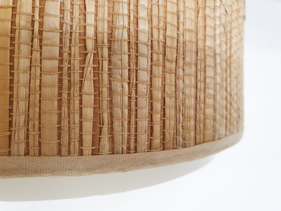 Image 1 of Scandinavian modern rattan pendant light, 1960's